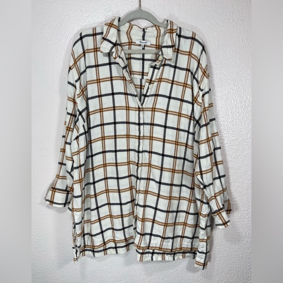 Madewell Tops - Madewell Collared Button Down Front Shirt Women’s 3X